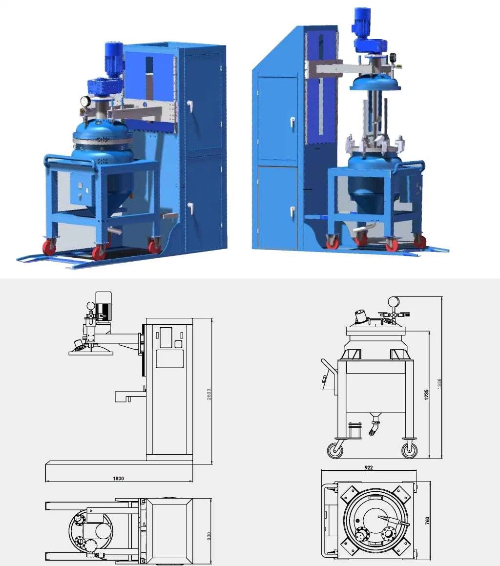 Résine époxy et durcisseur sur mélangeur avec APG ou machine de coulée pour la production d'isolants électriques 8